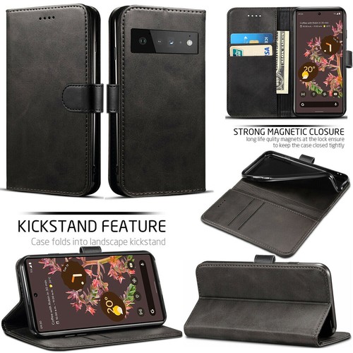 for Pixel 9A Phone Cover Slim Leather Flip Wallet Gel Book Case Google Pixel 9A - Picture 17 of 21