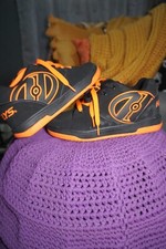 Heelys Unisex Kids Propel 2.0 Skater Shoes Black Orange No Wheels Size 5 Youth