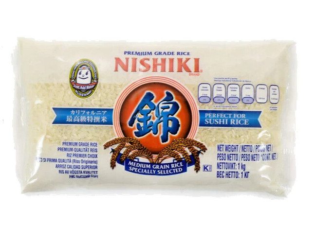 Nishiki Premium Grade Sushi Rice Medium Grain Rice 锦字寿司米 1 kg
