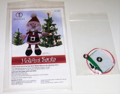 HOLIAMI 7'' SANTA Doll Knitting Pattern Plus by Cid Hanscom Designs