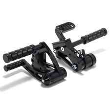 Controles delanteros CNC Billet para cabeza de pala Harley Big Twin rígido Softail FL FX
