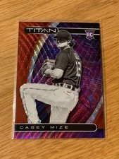 2021 Panini Chronicles Titan Ruby Wave 132/199 Casey Mize #9 Rookie RC