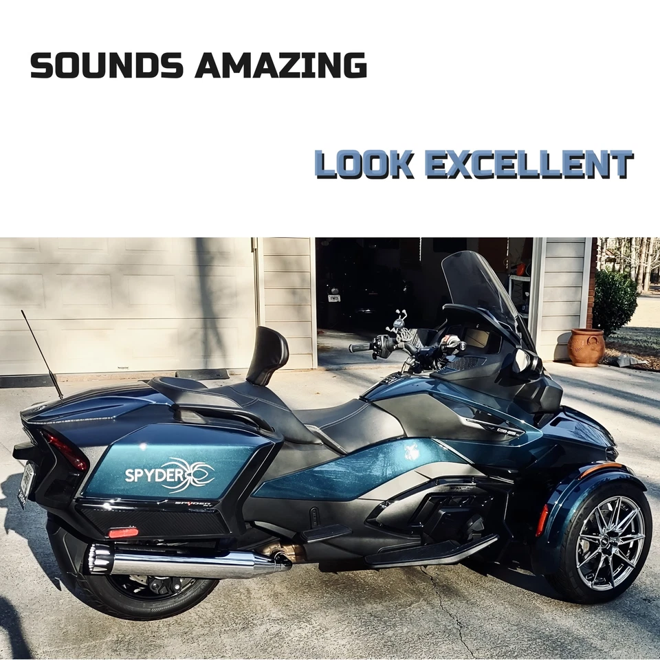 Deep Nice Tone Chrome Exhaust Pipe for Can-Am 2014-2025 Spyder RT & F3 Limited - Image 3 of 4