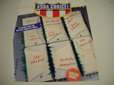 CHOICE wrapped meat '92 Promo Poster Ad VAN HALEN Black Sabbath CLAPTON Lou Reed