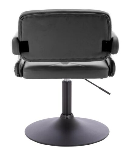 2 X Black Beauty Spa Salon Gas Lift Hairdressing Salon Chairs Faux Leather - Picture 4 of 12