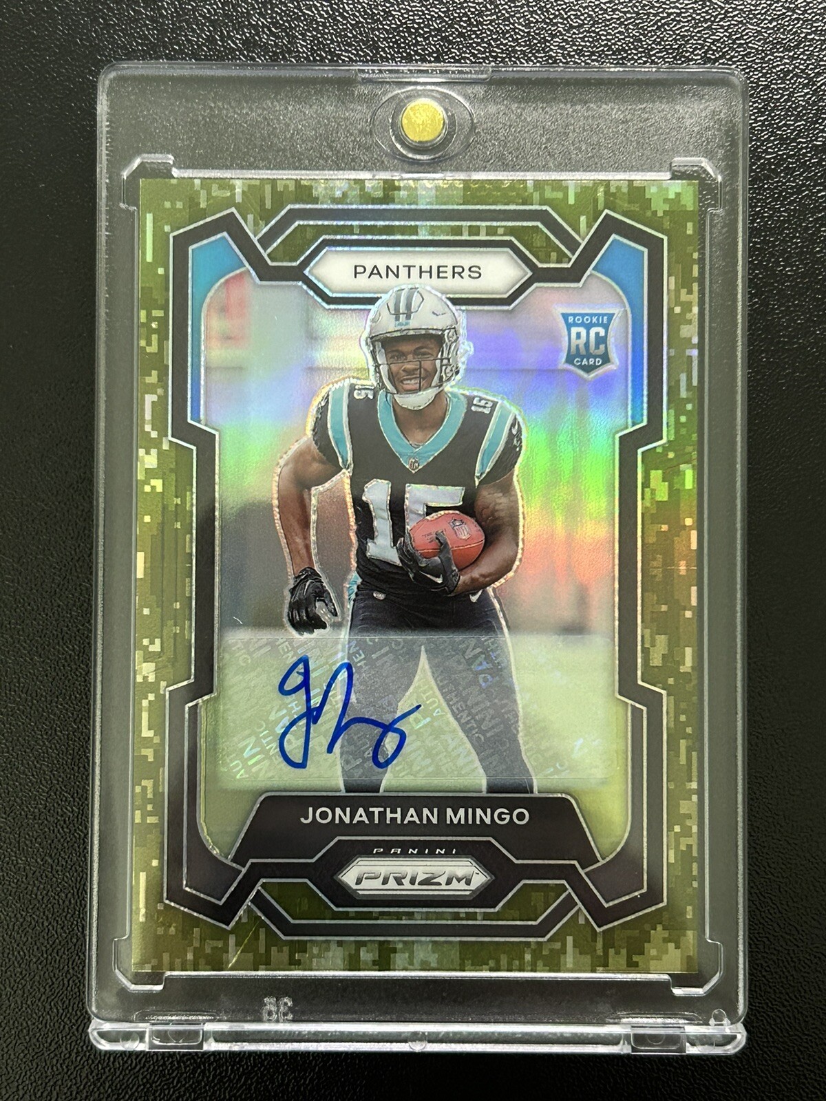 2023 Panini Prizm Jonathan Mingo #312 Forest Camo /25 Rookie Auto Autograph RC