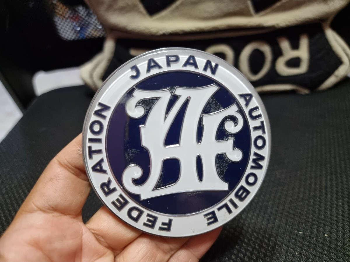Japan Automobile Federation JAF JDM Emblem Badge Decal Original