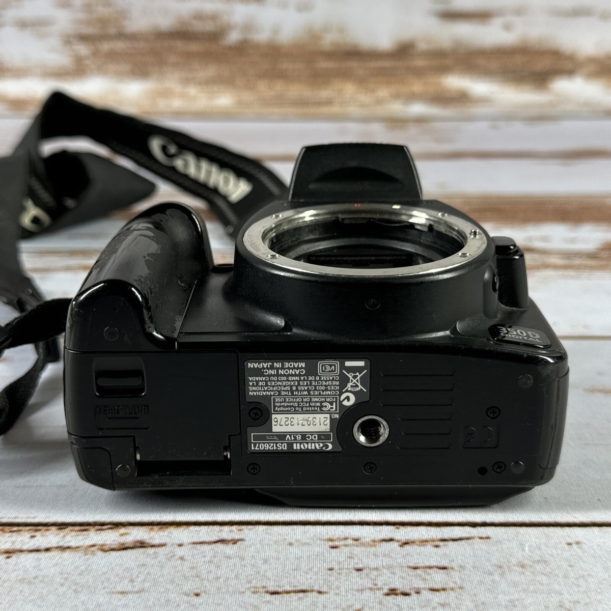 Canon EOS 350D Digital DSLR Camera - Black (Body Only Untested