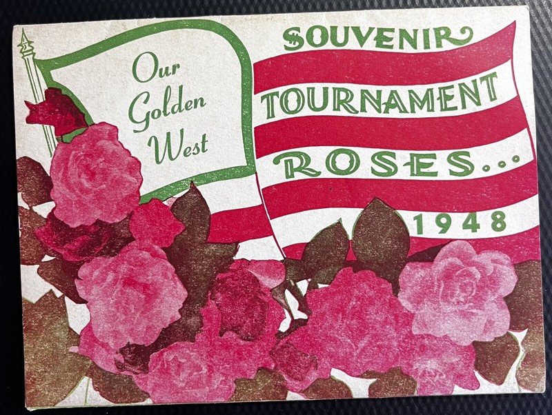 1948 Tournament Of Roses Souvenir “Our Golden West” Vintage Pasadena, California