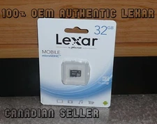 LEXAR 32GB Micro SDXC OEM Genuine (Brand NEW Sealed) NINTENDO SWITCH MEMORY CARD