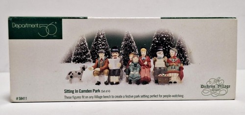 Department 56 Heritage Collect Dickens Village Accessory Sitting in Camden Park - Picture 9 of 9