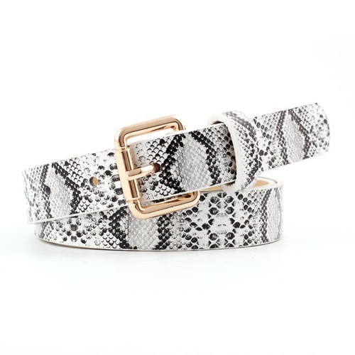 New Snake Print Vintage Skinny Belt – Spring/Summer Versatile for Jeans & Dresse - Picture 9 of 12