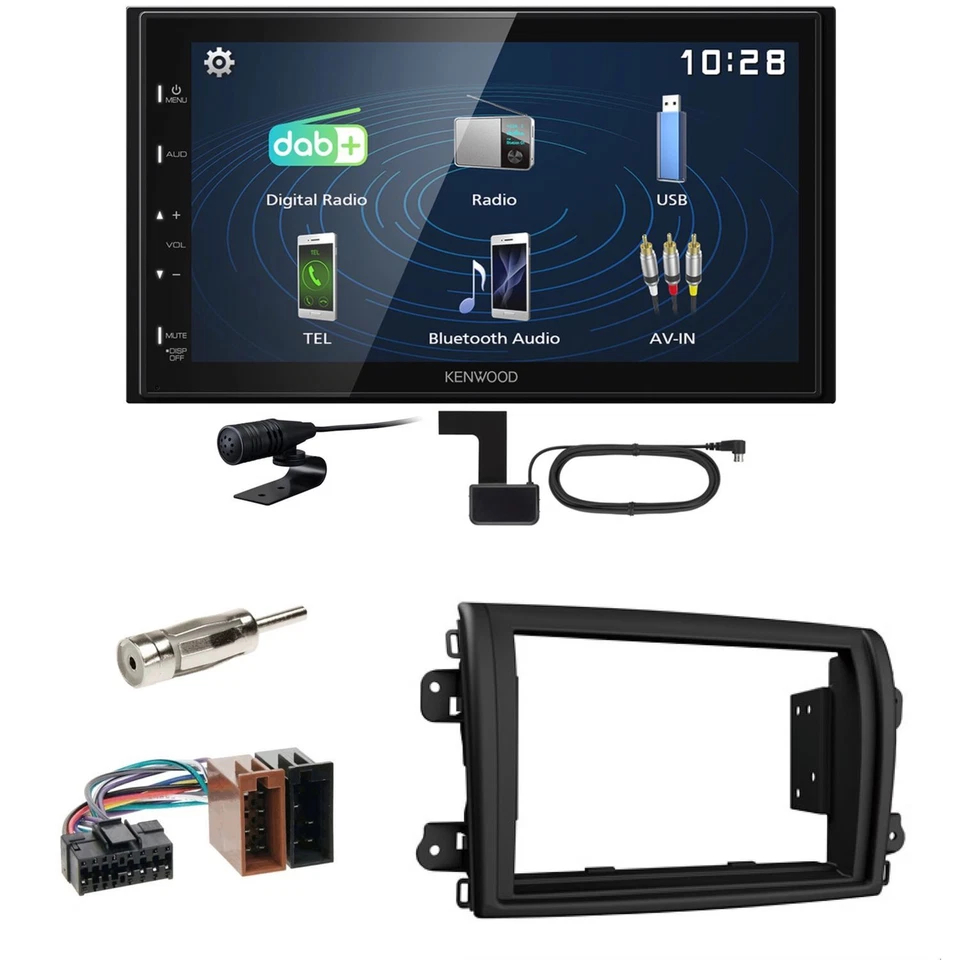 Kenwood DMX129DAB DAB+ Bluetooth USB Einbauset für Fiat Ducato ab 2022 - Bild 1 von 1