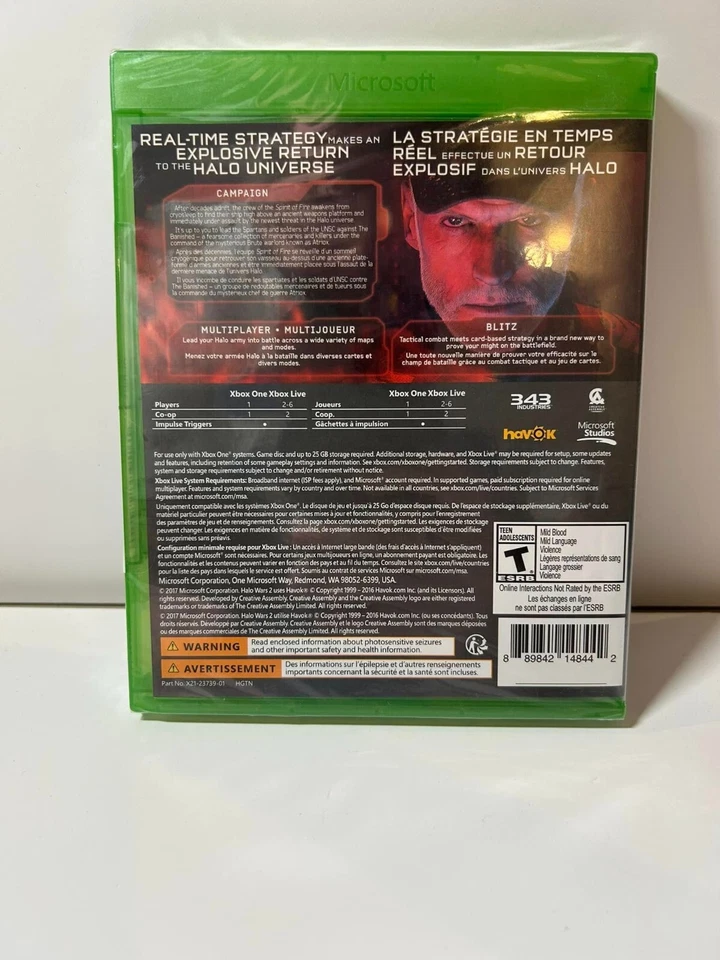 Halo Wars 2 (Xbox One, 2017) - NEW SEALED - Image 2 of 2