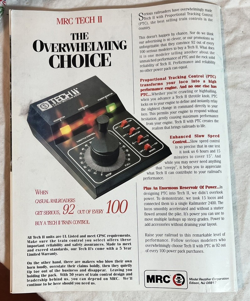 Model Railroader May 1996 vintage hobby mag train set HO track