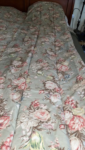 RALPH LAUREN Vintage CHARLOTTE Sage Green Floral COMFORTER King - Picture 11 of 11