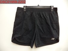 Pantalón corto de running New Balance Accelerate 5 pulgadas negro para mujer, talla XL 193684854936