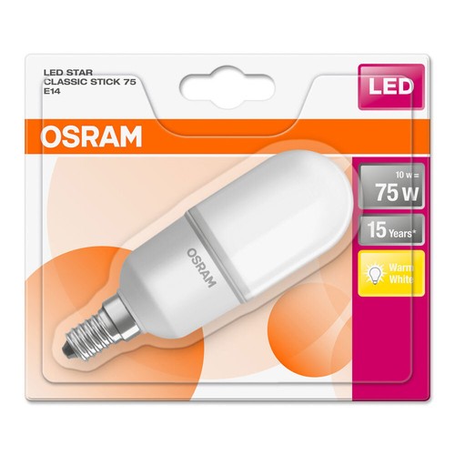 Osram LED Star Stick Röhre T37 Lampe 10W = 75W E14 matt 1055lm warmweiß 2700K