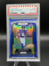 Jordan Addison 2023 Prizm Blue GEM MT 10 #368