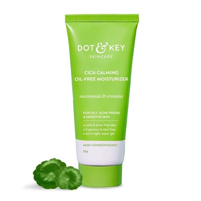 Dot & Key CICA Oil Free Moisturizer for Acne Prone Skin Blemishes 50gm