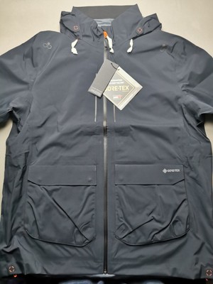 MUSTO & LAND ROVER Herren UK 3XL Tephra Gore-Tex Shell Parka (Neu mit Etikett) schwarz Kapuze