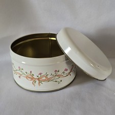 Rare Vintage Eternal Beau Small Tin With Lid Cake Storage Display 6in Multi List