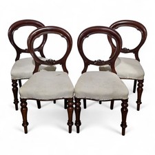 Victorian balloon back chairs