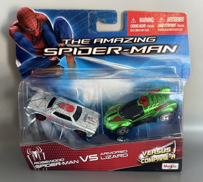 Maisto The Amazing Spider-Man vs Armored Lizard Die-Cast Car Set 2012 Marvel NIP