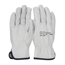 PIP (Pack of 12) Size Medium, Goatskin Leather Drivers Glove 09-LC418 Natural