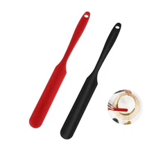 2Pcs Silicone Jar Spatulas, Mabor Long Handle Silicone Jar Spatulas for Bakin...
