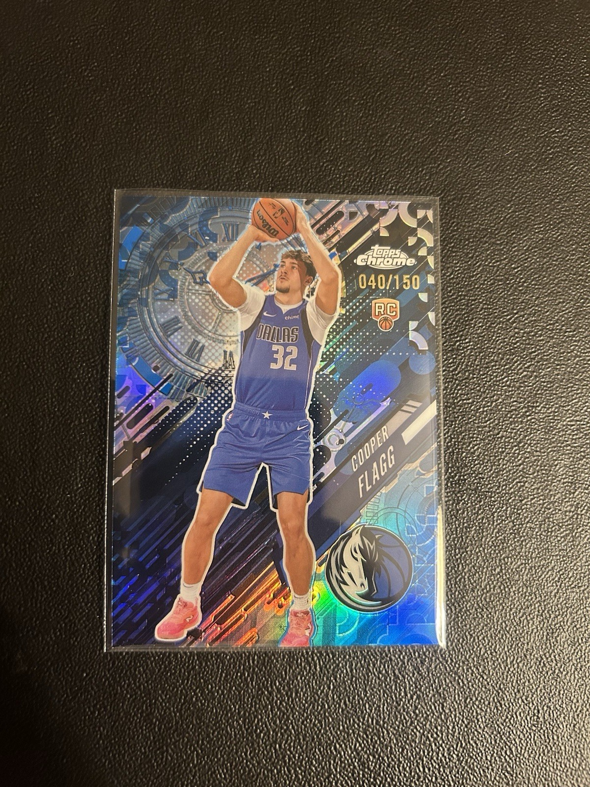 Topps Chrome 2025-26 Go Time Cooper Flagg Rookie Blue Refractor /150 Mavericks