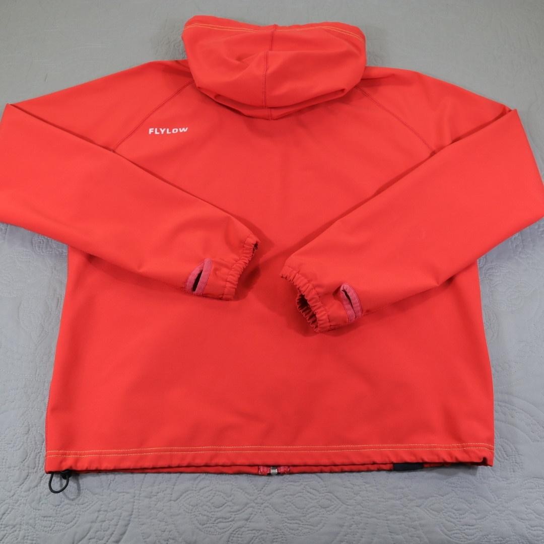 Flylow Jacket Mens Medium Red Softshell Hooded Fu… - image 13