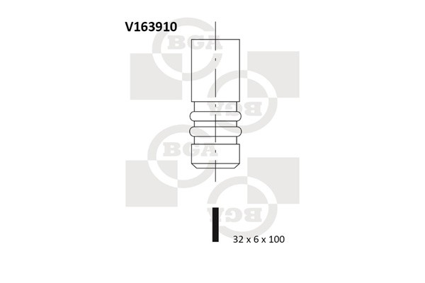 Fits BGA V163910 ENGINE VALVE