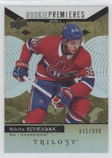 2017 Upper Deck Trilogy Rookie Premieres Level 1 831/999 Nikita Scherbak #58 5h0