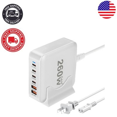 260W USB C Charging Hub - Fast Charge Multiple Devices at Home & Travel