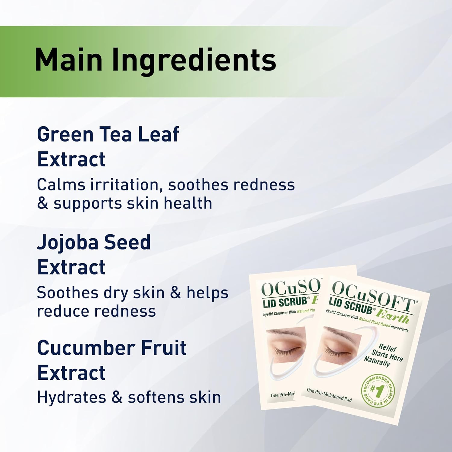 OCuSOFT Lid Scrub Earth Eyelid Cleanser, Pre-Moistened Wipes for Mild... 