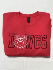 Georgia Bulldogs DAWGS Embroidered Crewneck S...