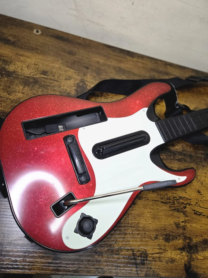CHITARRA GUITAR HERO NINTENDO Wii controller Originale Wireless - Immagine 2 di 4