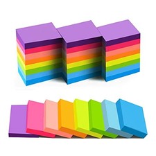  24 Pads Sticky Notes 1.5x2 in, 8 Colors Post Self Sticky Notes Pad Its, Bright