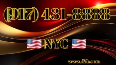 917 New York City Vanity Easy Phone Number  (917) 431-8888