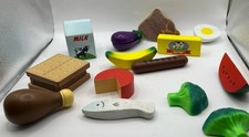 Melissa And Doug Mostly Wooden Pretend Food, Fruits Vegetables Well Loved