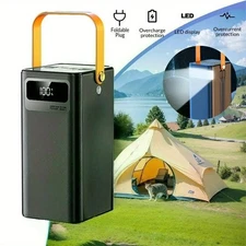 Power Bank 100000mAh 120W Charging Portable & LED For Outdoor Travel And Camping