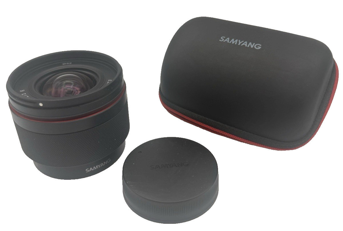 Samyang 12mm f/2.0 AF APS-C Compact Ultra Wide-Angle Lens for Sony E Back Cap