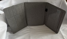 A4 Dokumentenmappe Organizer Grau Stoff Mappe Unterlagenmappe Neu