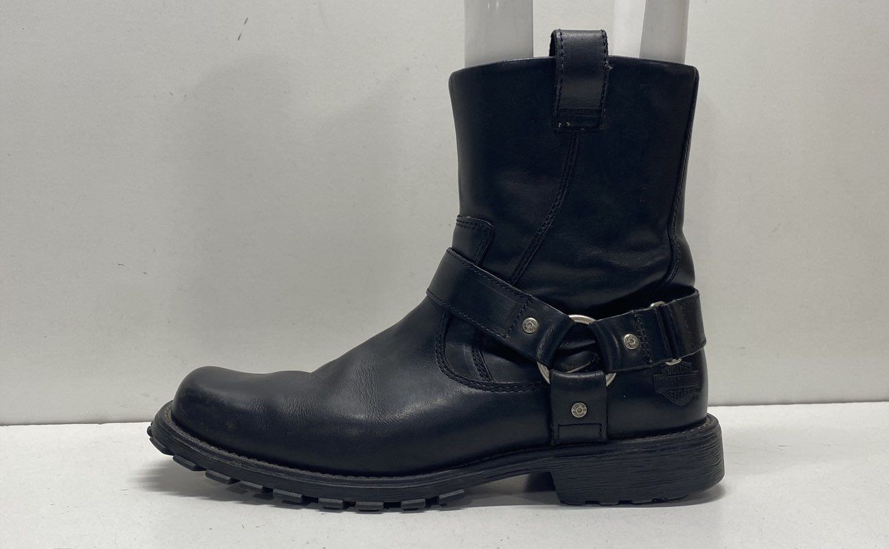 Harley-Davidson Black Solid Harness Boot Boot Men… - image 1