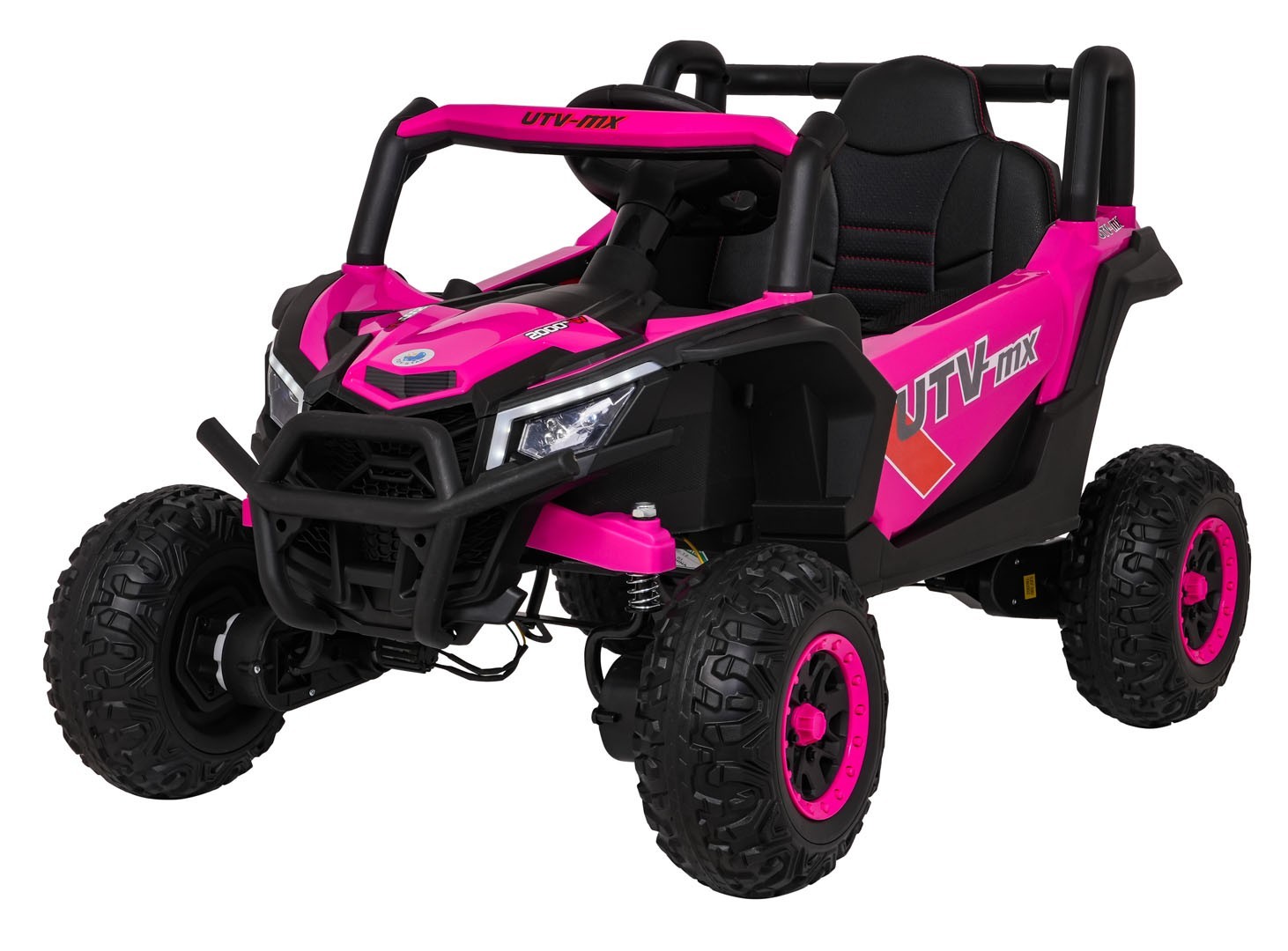 Passeggino Elettrico Bambini Madman UTV-MX 4x Motore Telecomando Pneumatici E...