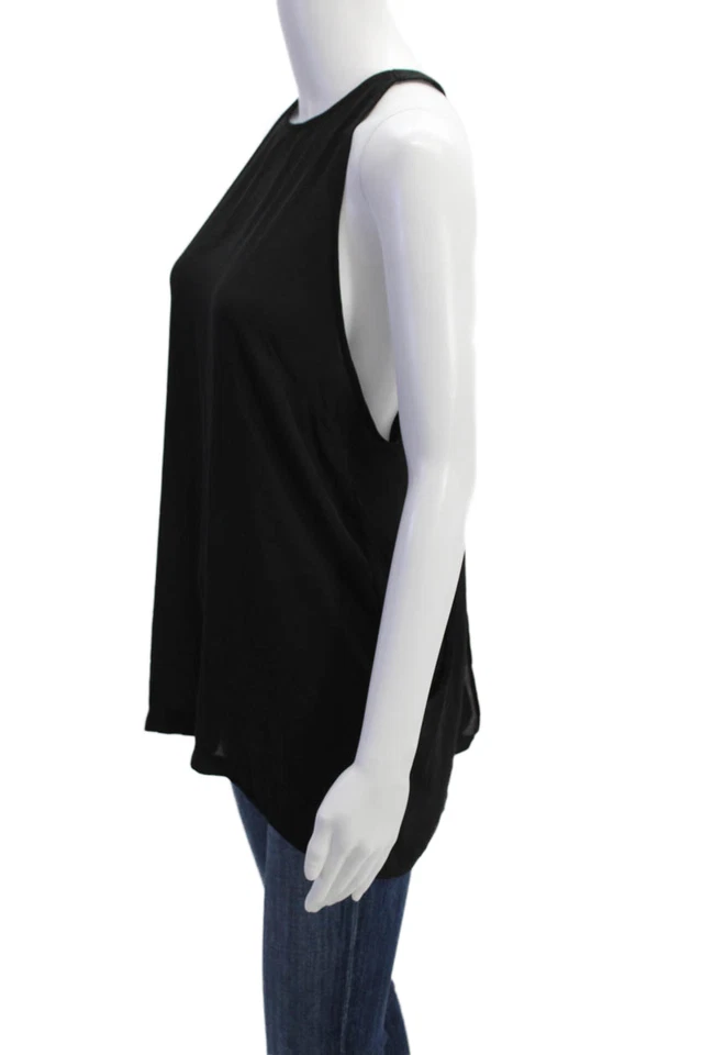 Blusa sin mangas BB Dakota para mujer cuello alto negra talla L Foto 2 de 4