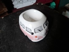 Campervan Eggcup Pink Ceramic vw camper van 