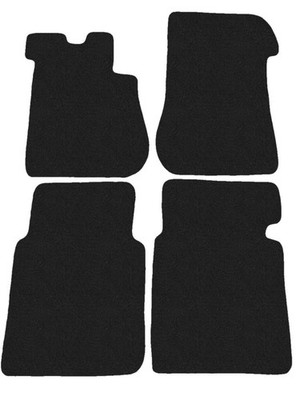 Basic Fußmatten, Autoteppiche für Mercedes W108 250SE 1965-1972 Anthrazit x14 Ra