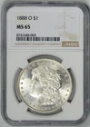 1888-O  NGC  MS65  *  Better Date Morgan Dollar  *  #8741648-003